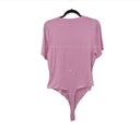 Naked Wardrobe  Womens Size 1X My Kinda Party Bodysuit Top Pink Frosting NEW Photo 2
