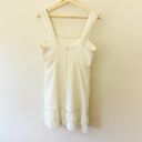 Cinq à Sept CINQ A SEPT Adrienne White Ruched Bodice Crepe Mini Dress Size 8 Photo 6