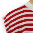 American Vintage Vintage Diversity Petite Red and White Striped Knit Shirt Photo 2