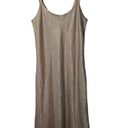 Jones New York Vintage 90's  Maxi Slip Dress Gold Abstract Dot Animal Print Photo 0