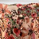 La Petite Etoile Patchwork Floral Print Midi Skirt Size S Button Front Slit Boho Photo 9