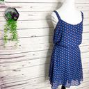 Bebop Blue & Red/Orange Hearts Sun Dress Size Small Photo 4