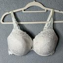 Frederick's of Hollywood  Bra Womens 34DD White Sexy Lace Underwired Bra Photo 0