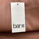 Bar III  NWT Clove Spice Faux-Leather High Waist Button-Fly Ankle Pants Size 6 Photo 4