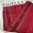 Forever 21 Red Multicolor Southwestern Print Fringe Scarf Light Weight  OSFM Photo 10