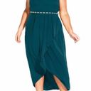 City Chic  Lovestruck Maxi Halter Dress Emerald Size US 22 Photo 2