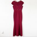 REPHYLLIS Maroon Retro Floral Lace Vintage Wedding Maxi Formal Long Dress Photo 43