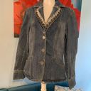 Brighton  Blue Denim Jean Jacket blazer embellished studs size m medium EUC Photo 5