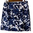 Krass&co S.C. & . Women's Skirted Shorts Tummy Control Medium Blue‎ Floral Pattern Photo 1