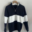 Brandy Melville John Galt Preppy Sailor Stripe Crew Pullover Sweatshirt Photo 0