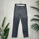 MOTHER The Pixie Dazzler Ankle Fray Jeans in Digging Up Dirt Gray size 30 Photo 2