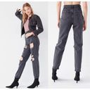 Urban Outfitters BDG  Mom Jeans High Rise Distressed Ripped Gray Women’s Size 28 Photo 13