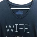 Apt. 9  Size Medium Black Short Sleeve T-Shirt Wife/Mom/Boss Photo 4