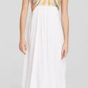 Mara Hoffman  Embroidered Strapless Maxi Dress in White Photo 2