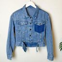Vintage Blue J.ING  Light Weight Crop Denim Jacket Photo 0