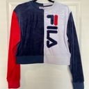 FILA  Terrycloth Cropped Sweatshirt Photo 0