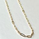 Tehrani Jewelry 14k real Gold paperclip Necklace | A Perfect Birthday Gift for Her | Showcasing Timeless Beauty | Minimal Jewelry | Trendy Dailywear | Photo 5