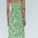 ZARA Printed Strapless Dress Photo 2