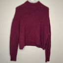 American Eagle  sweater XL women's‎ long sleeve knit burgundy thick warm Photo 0