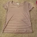 Stitch Fix brown striped baby tee Photo 0