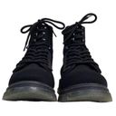 MIA  Womens 6 Simon Black Lace Up Combat Bootie Photo 2