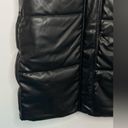 Wilson’s Leather WILSONS LEATHER Oversized Faux Leather Long Puffer Jacket, Black, size S Photo 5