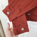 Sanctuary  Rust Red Button Up Shacket Shirt Jacket Pockets Womens Size M Photo 5