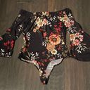 Iris Off The Shoulder Floral Bodysuit Photo 2