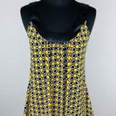 A Byer  Womens Medium M Sleeveless Abstract Geometric Satiny Sleeveless Top Photo 0