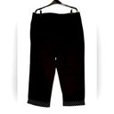 Style & Co  SIZE 16 🍒BLACK HIGH RISE CROPPED PANTS WITH CRYSTAL DETAILS 🍒 Photo 4