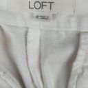 The Loft  The Riviera Short White Scalloped Hem Women's Size 6 Photo 3