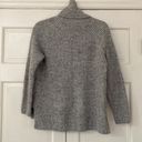 Madewell  Turtleneck Cowl Neck Sweater Gray Speckled Heathered Chunky Knit Photo 5
