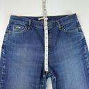 Lee Relaxed Straight Leg At The Waist Jeans Size 12 Short Blue High Rise Photo 8