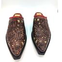 Krass&co Liberty Boot  Women's Western Mules Hand Tooled Floral Braided 8.5 Photo 10