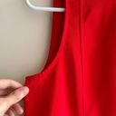 Dalia Collection Dalia Square Tank Top with Rounded Hem, Business Casual Blouse, Red, Size XS Photo 6