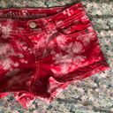 Wall Flower  tie dye red shorts size 5 Photo 4