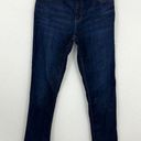 J.Jill  Women's Slim Leg Stretch Mid Rise Denim Jeans Dark Blue Wash Size 8 Photo 0