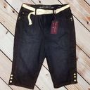 Gloria Vanderbilt Nwt  cropped blue jean shorts! Photo 0