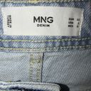 Mango Light Blue Wash Y2K High Rise Wide Leg Multi-Pocket Cargo Denim Jeans Photo 6