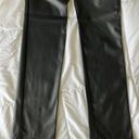 ZARA Faux Leather Straight Leg Pants Photo 4