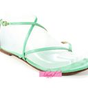 J.Crew  Audra Leather Sandals Strappy Mint Flats Photo 2