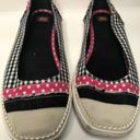 BC Footwear  black pink white checkered‎ distressed flat slip on sneakers size 7 Photo 8