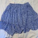 Sienna Sky Blue Floral Skirt Photo 1