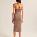 Abercrombie & Fitch Brown Halter Midi Dress Photo 3