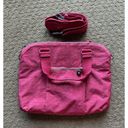 Kipling  Digifly Coral Pink Laptop Messenger Book Bag Photo 1