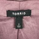 Torrid 2 Lilac One Button Long Line Blazer Jacket Women’s 2X Photo 7