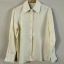 Oak + Fort  NWT 100% Linen Cream Button Up Shirt Collar Womens size XS Photo 0