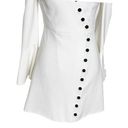 Alexis  White Bell Sleeve Button Down Blazer Cold Shoulder Mini Dress Size XS Photo 4