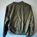 Love Tree  Embroidered Bomber Jacket Embroidery Flowers Large Size Army Green Photo 1