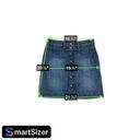 Citizens of Humanity  Denim Skirt Button Front Knee Length Dark Blue Womens 28 Photo 7